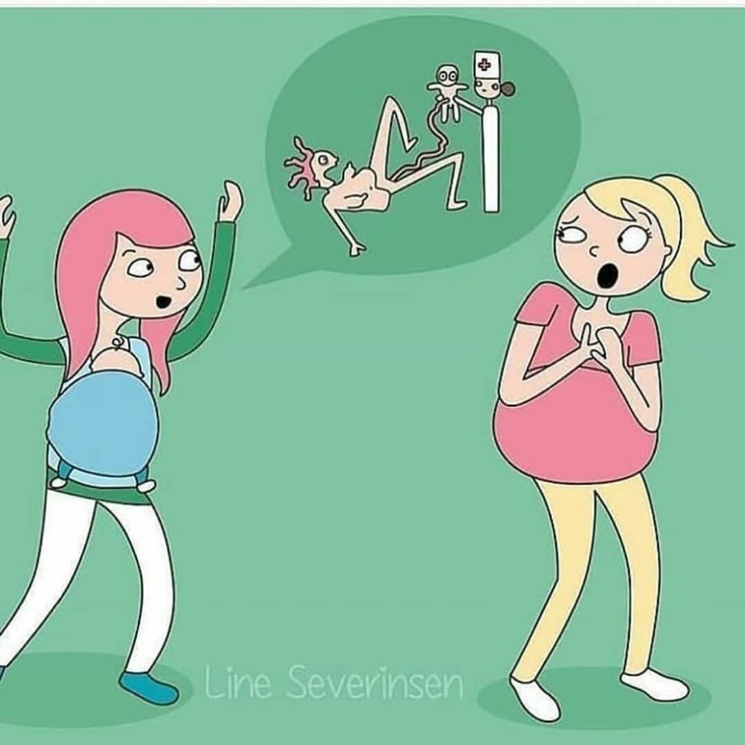 Смешные рисунки беременных