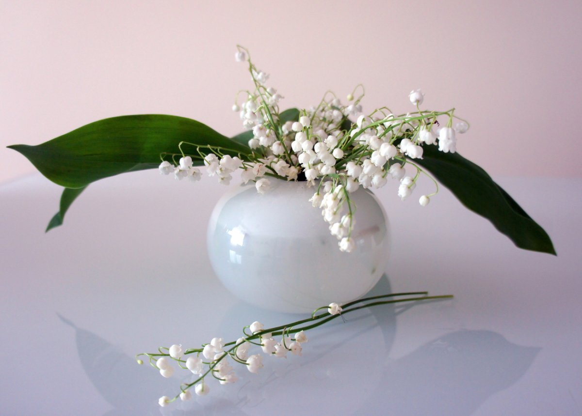 Ландыши в вазе