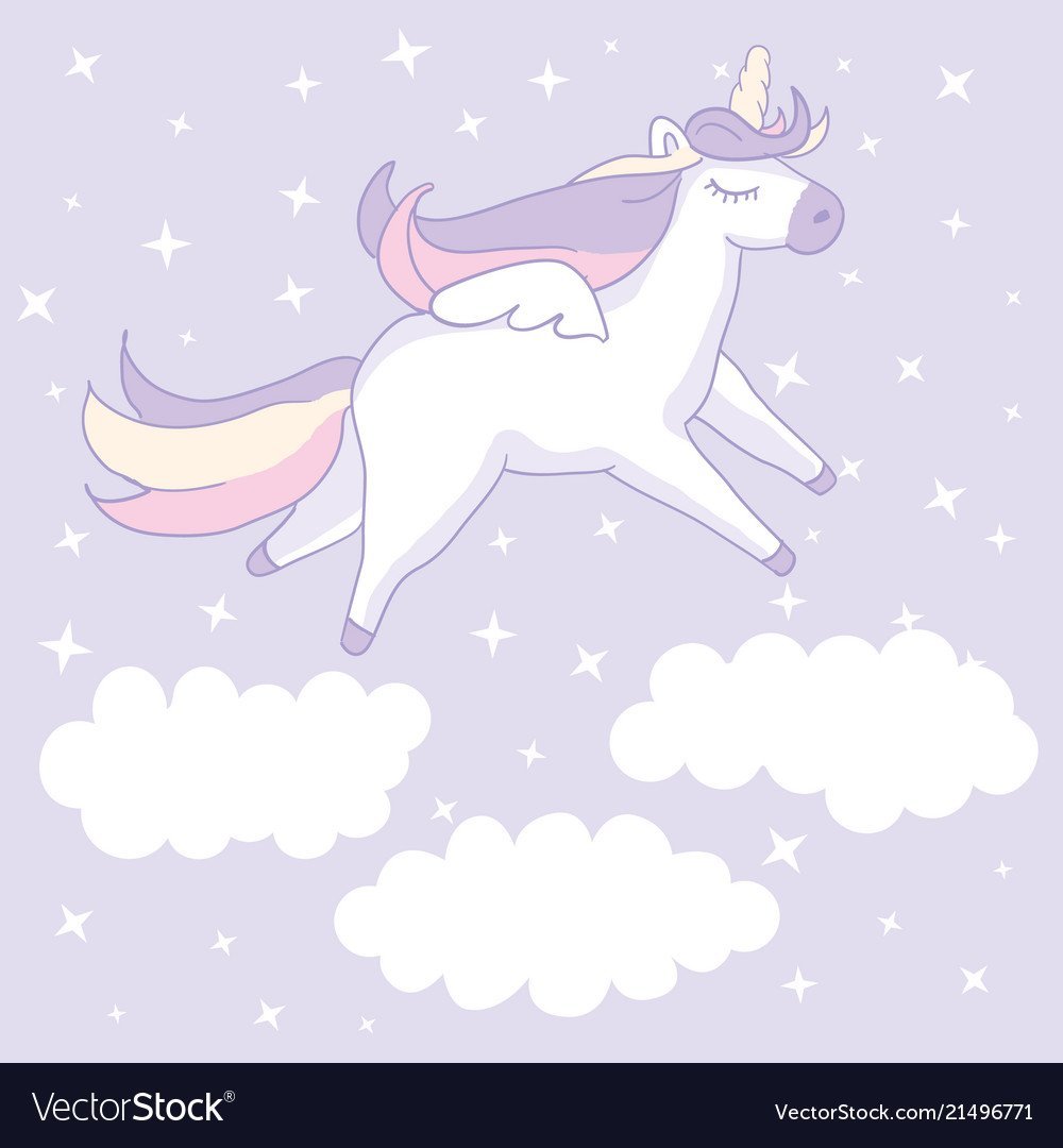 Единорог на облаке