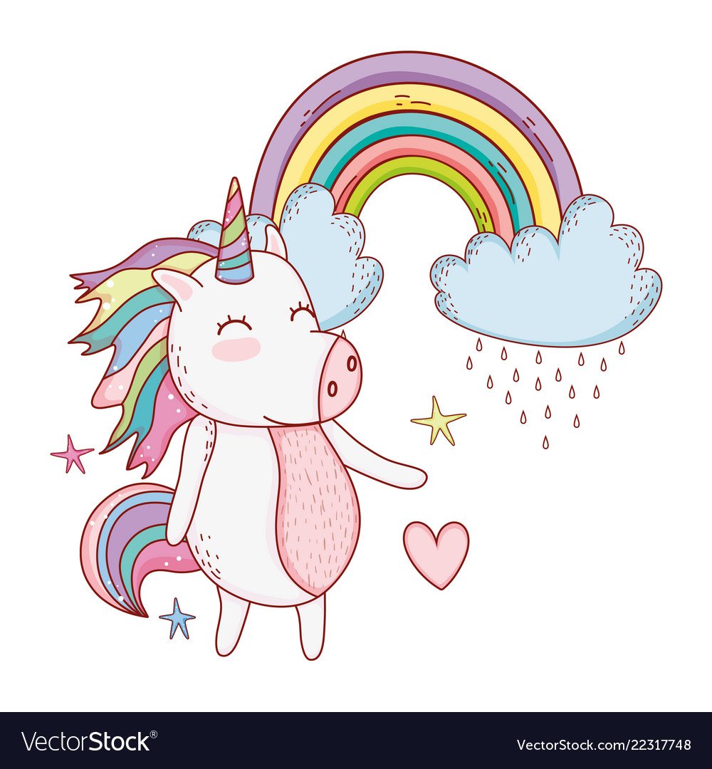 Картинки Единорожки для срисовки