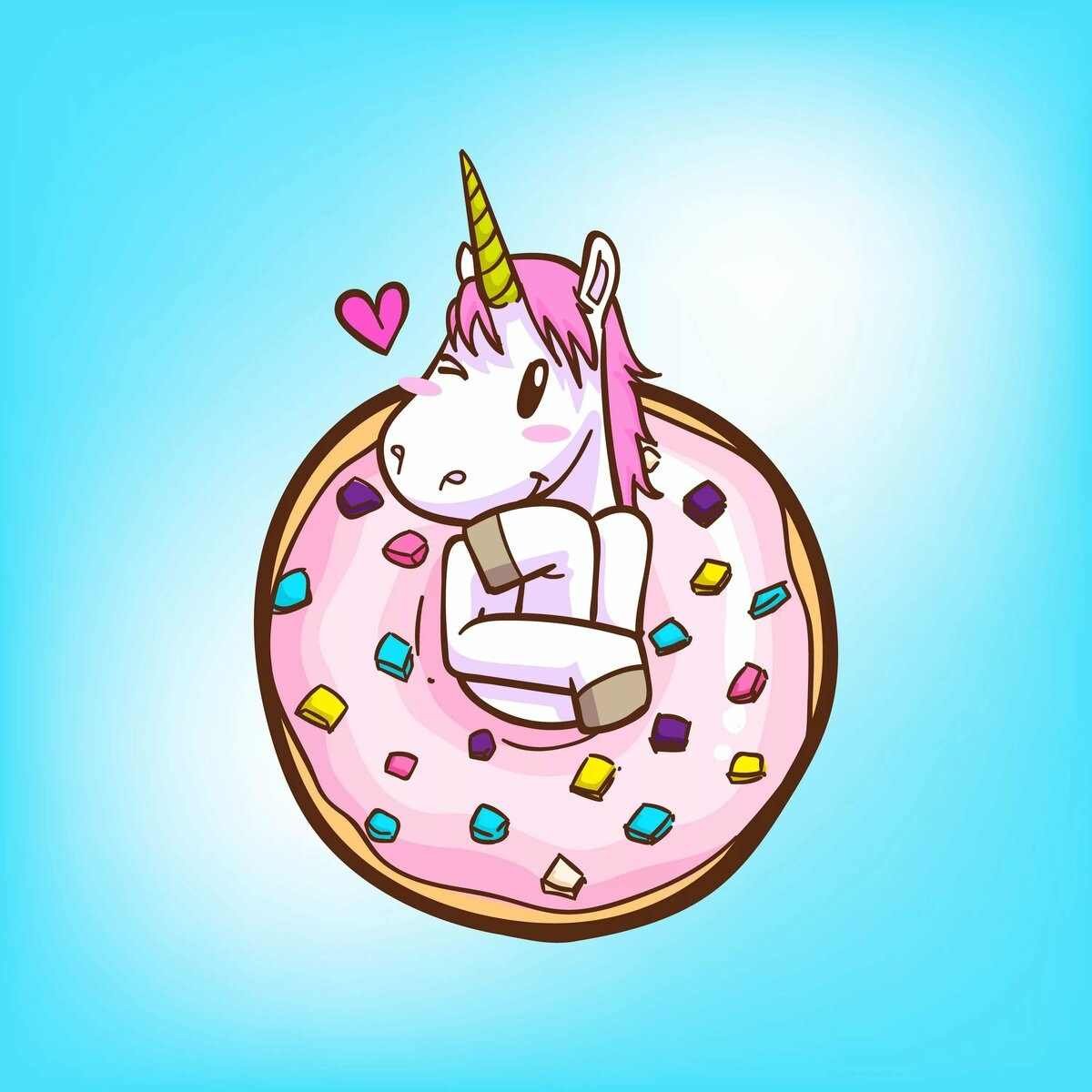 Единорог с пончиком