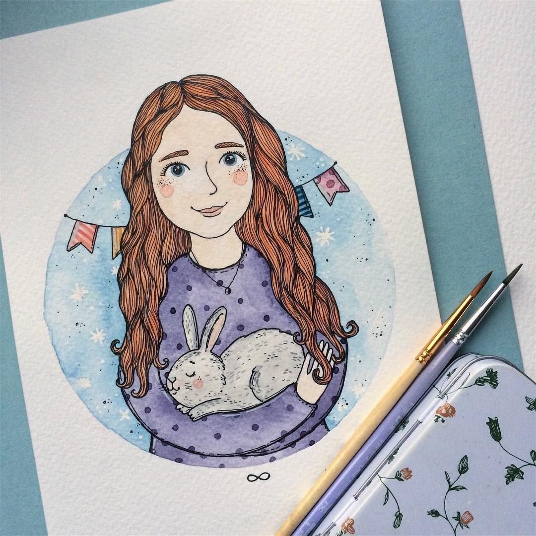 Таня Самошкина акварель