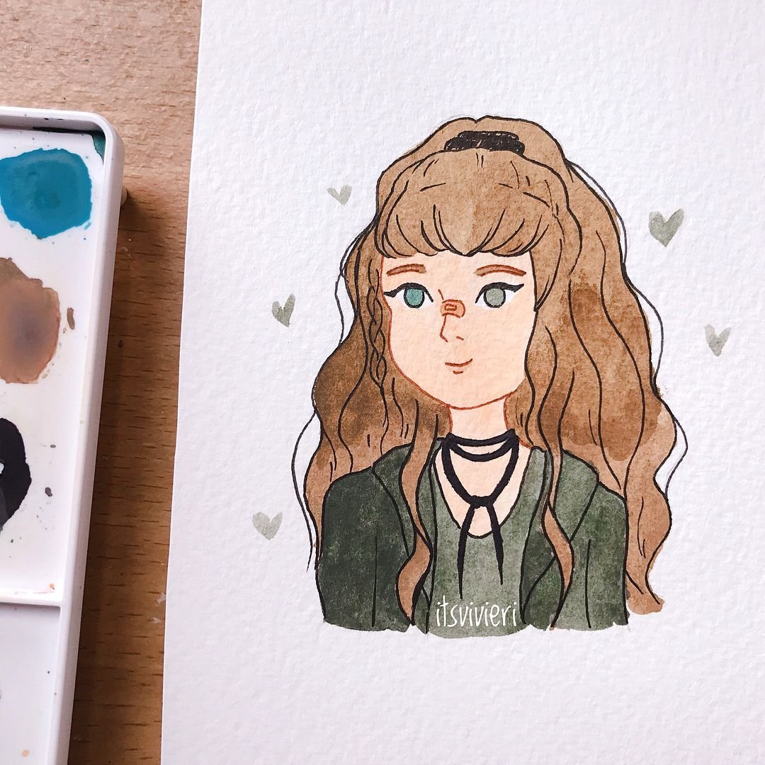 Рисунки для скетчбука девочки