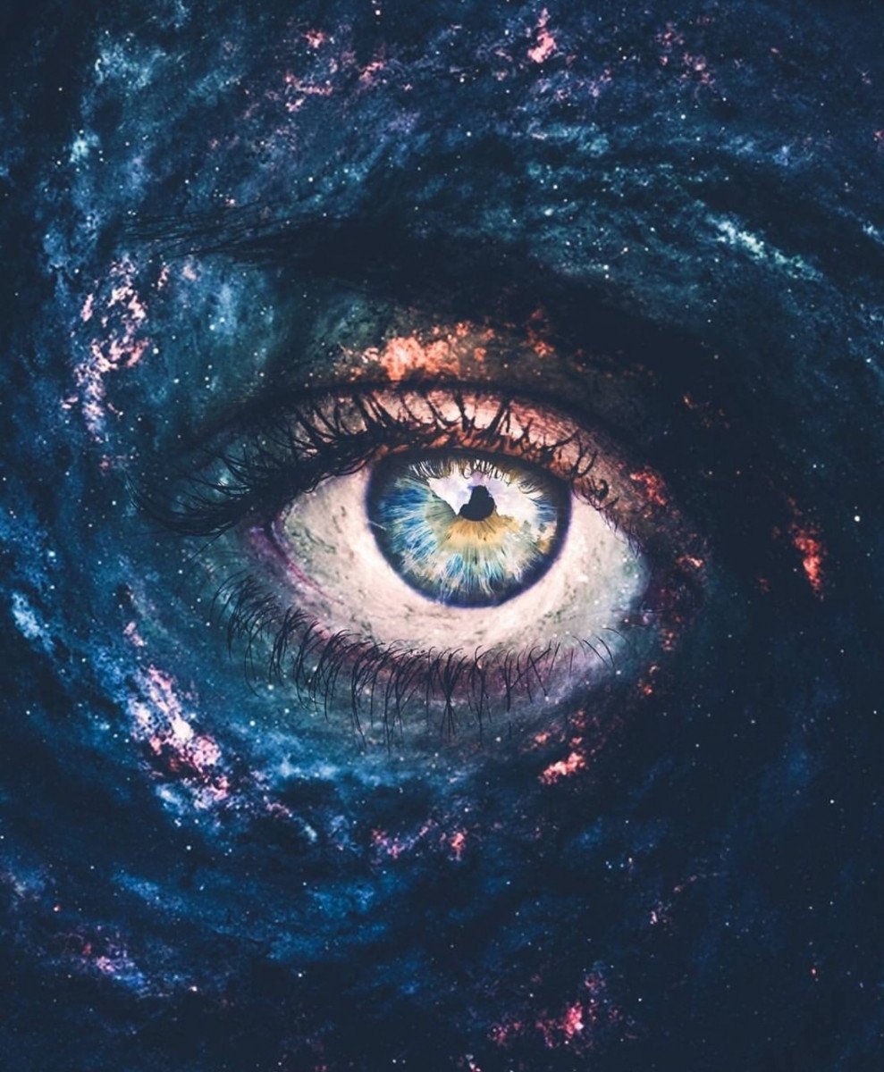 Отражение космоса в глазах