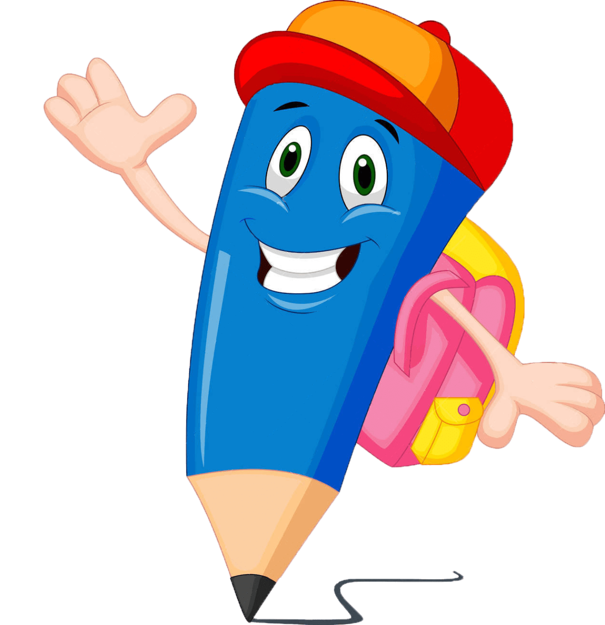 Веселые цветные карандаши