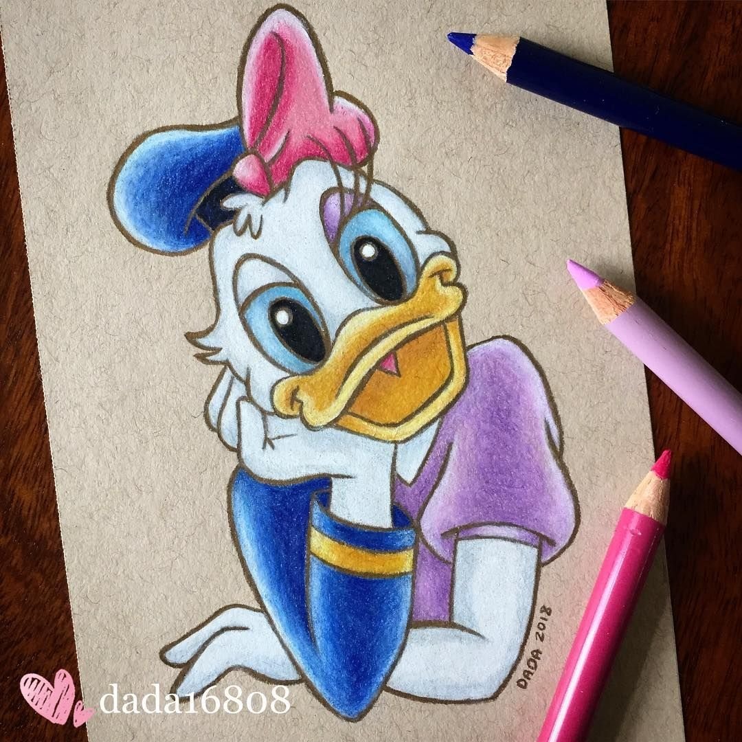 Мультяшки цветными карандашами