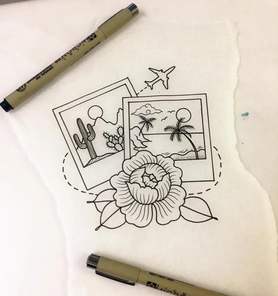 Эскизы Минимализм для скетчбука