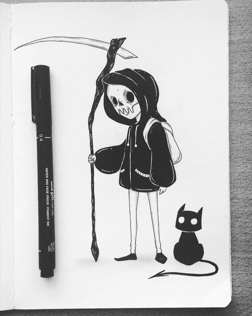 Картинки для срисовки легкие черной ручкой - 69 фото
