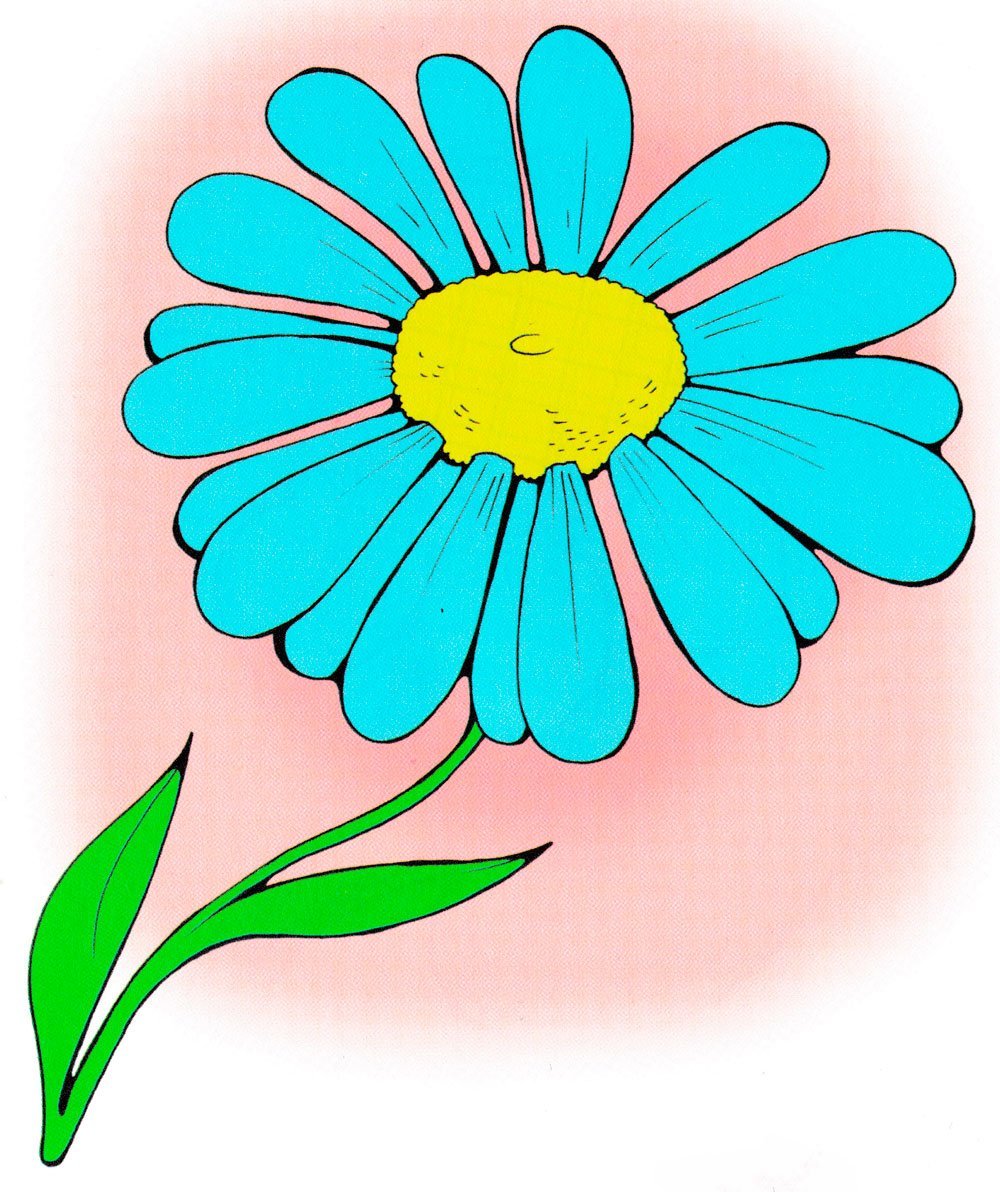 Ромашка мультяшная