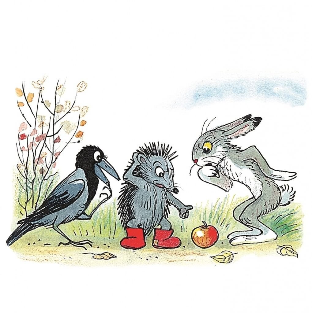 Владимир Сутеев яблоко иллюстрации