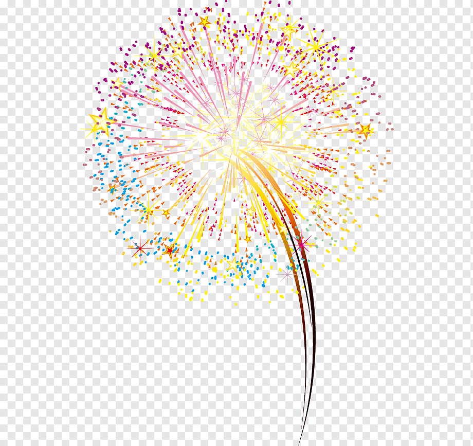 Салют на белом фоне