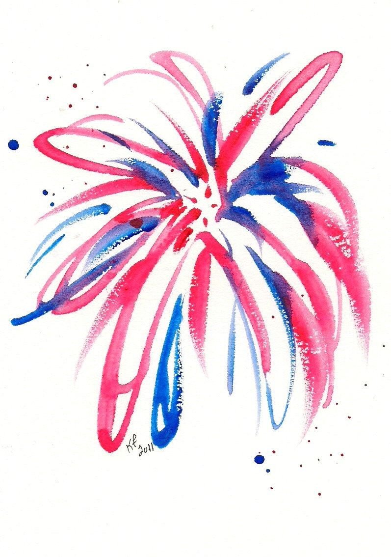 Салют акварелью