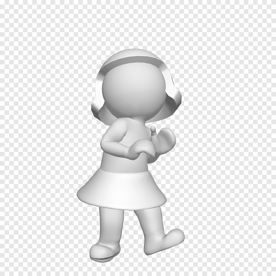 Человечек машет рукой