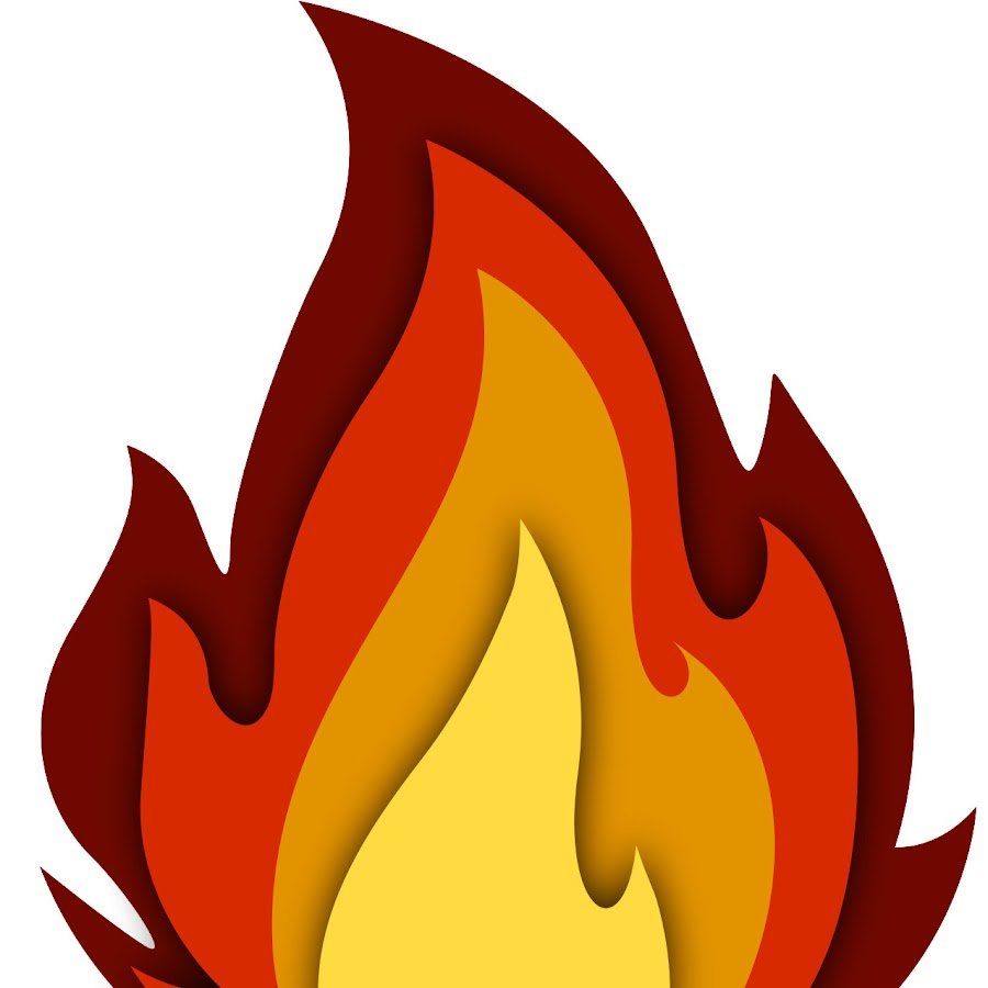 Огонь без фона