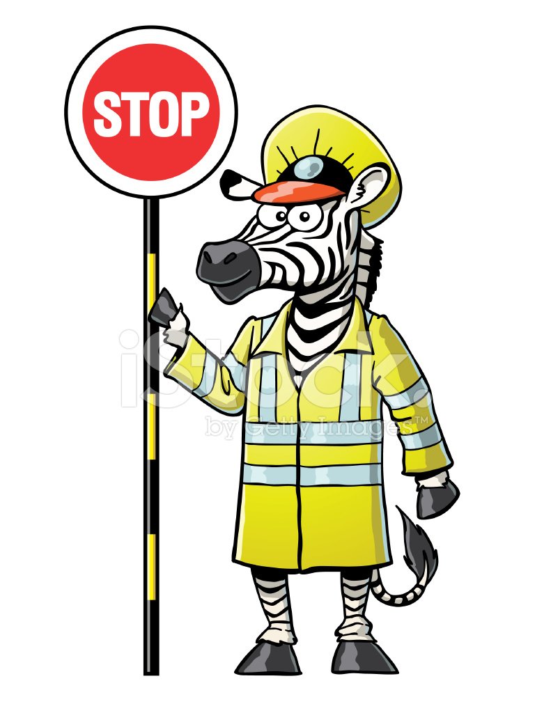 Регулировщик на зебре