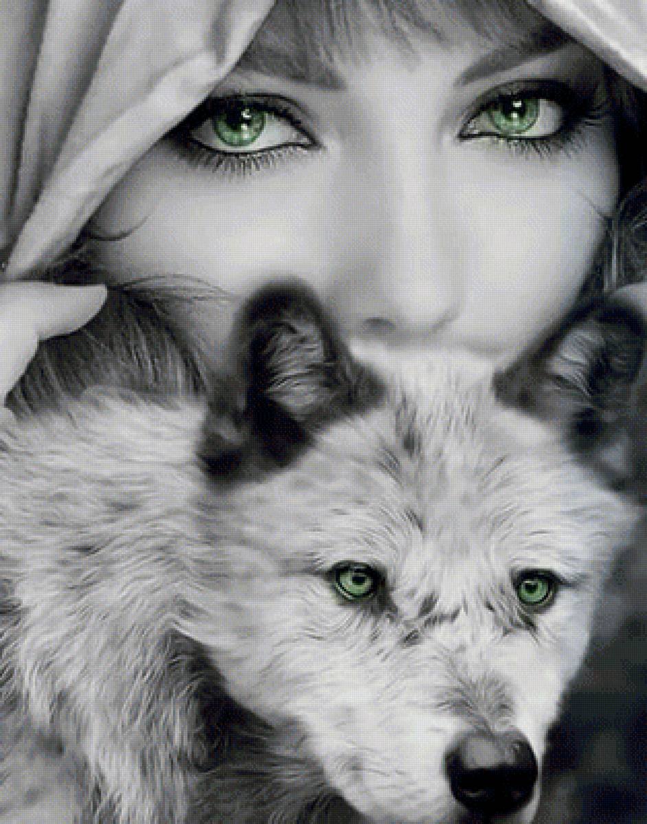 Девушка с волком