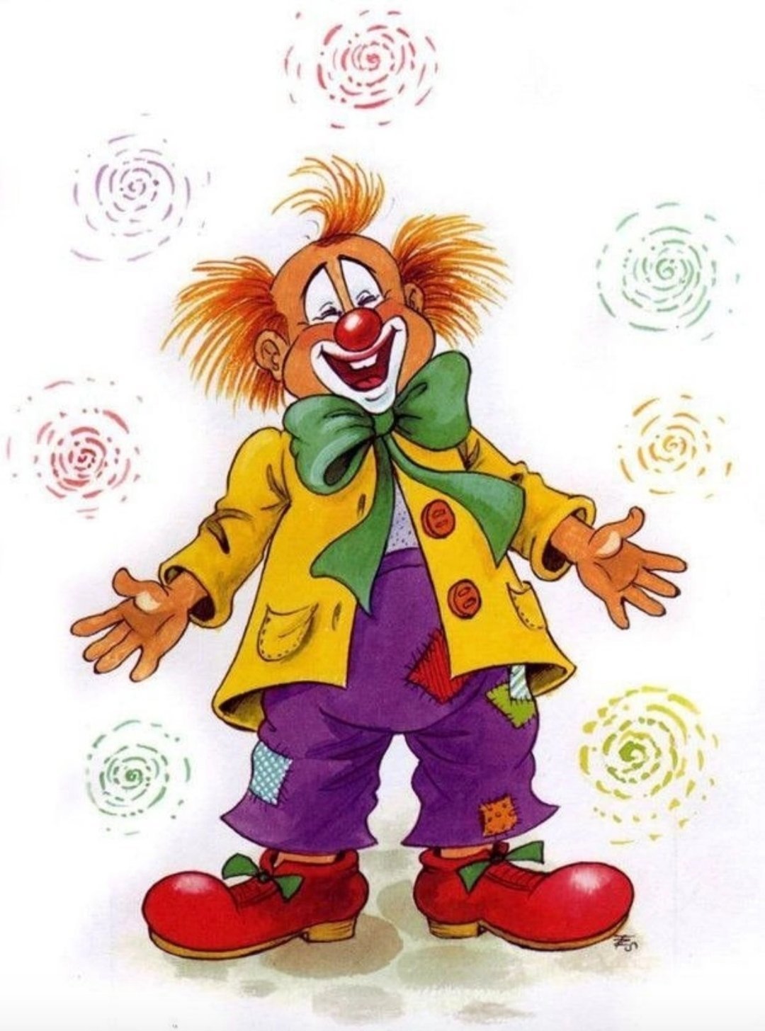 Клоун в векторной графике