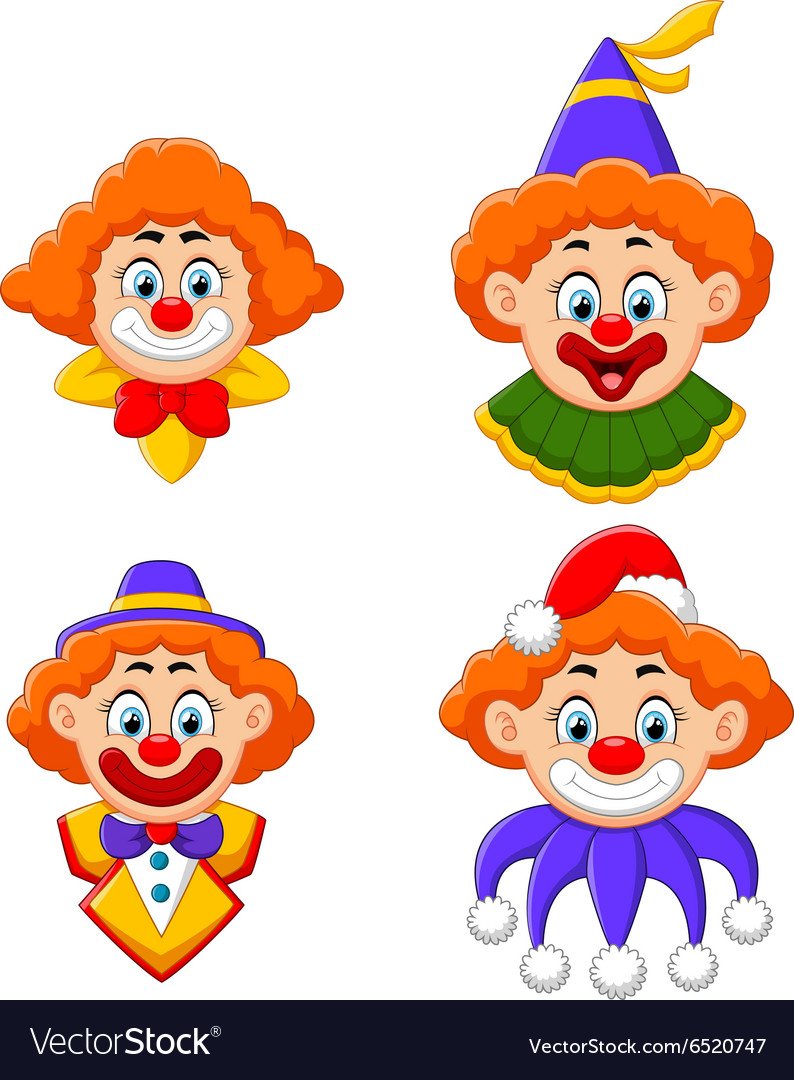 Клоун с разными эмоциями