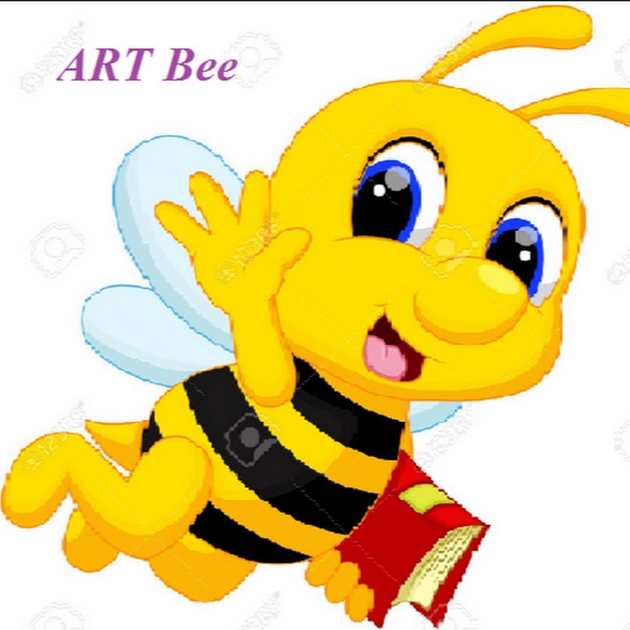 Пчелка на прозрачном фоне