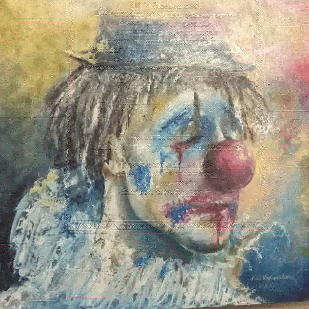 Грустный клоун Пьеро