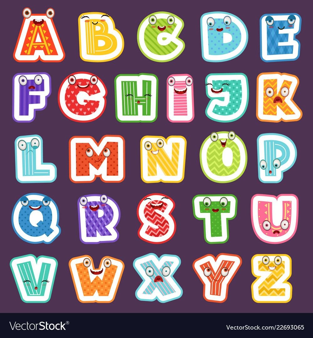 Векторный алфавит для детей