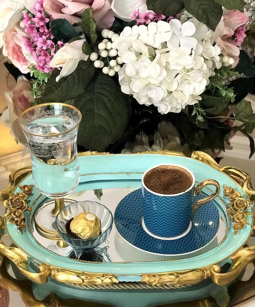 Вечерний чай цветы