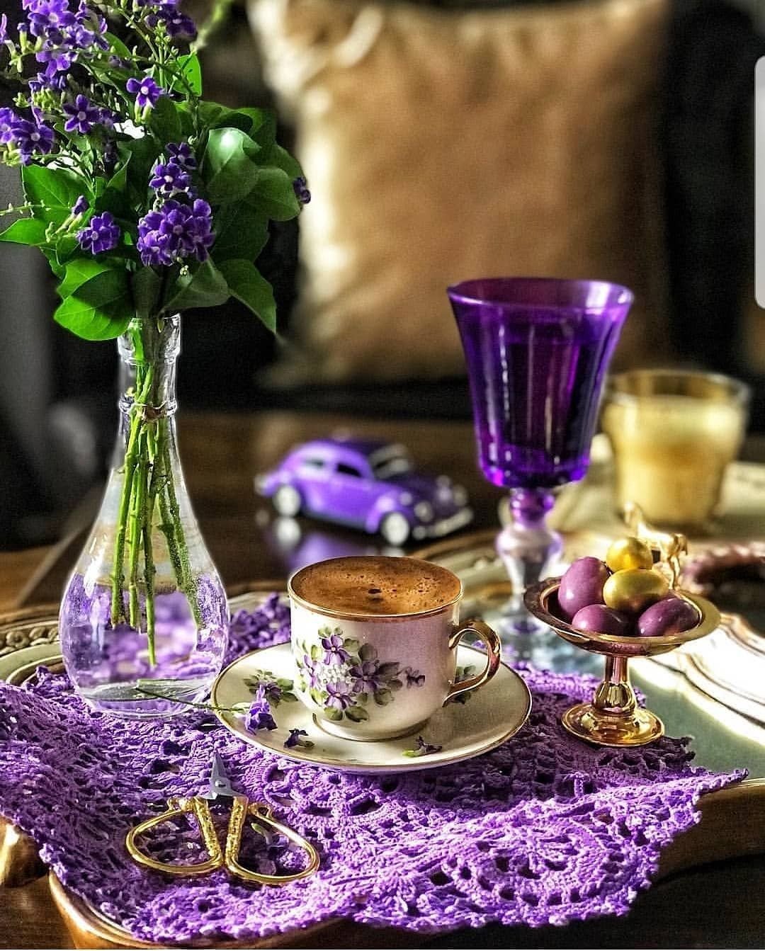 Доброе утро в сиреневых тонах