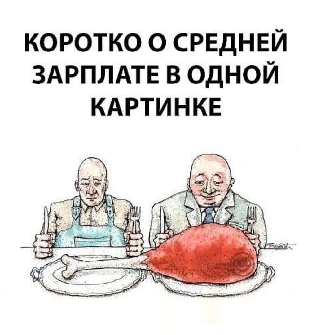 Средняя зарплата карикатура