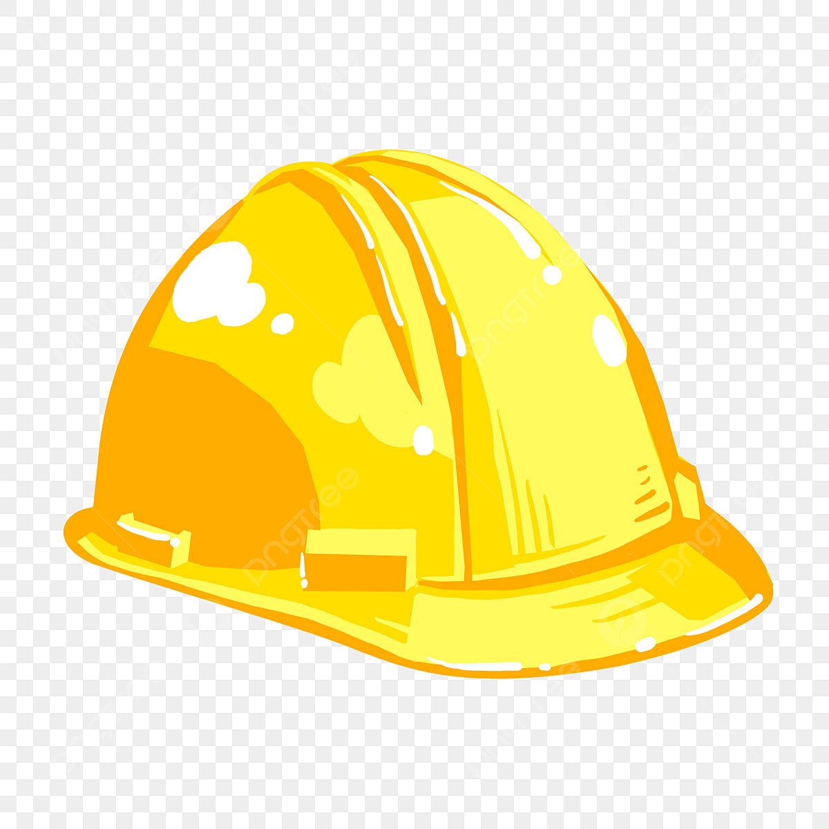 Желтая каска PSD