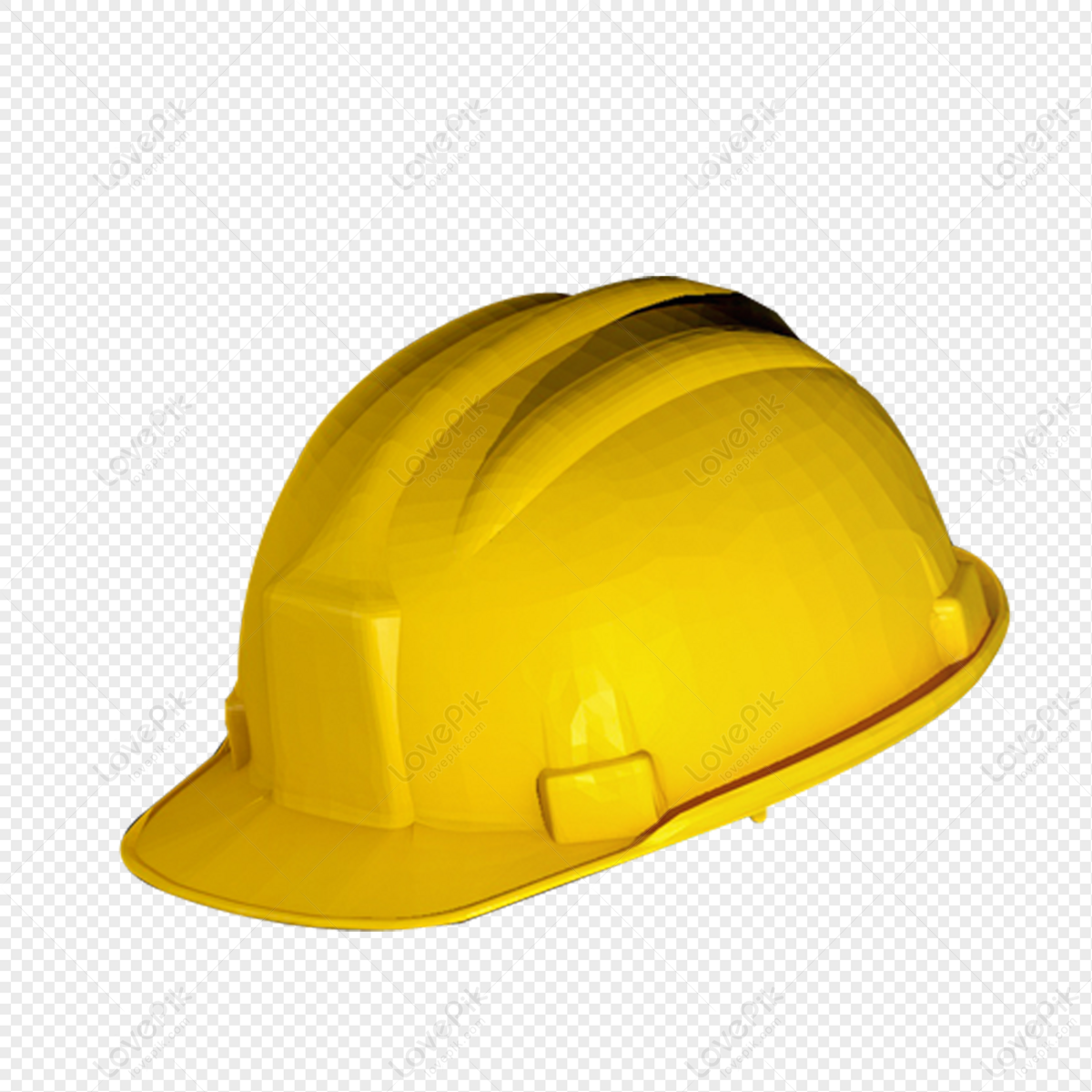 В каске зеленой isolated