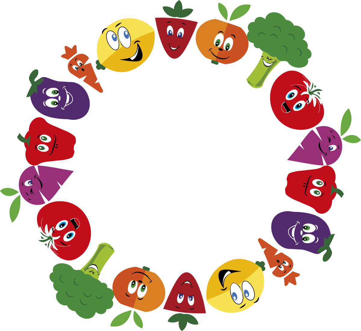 Фруктовая рамка для детей