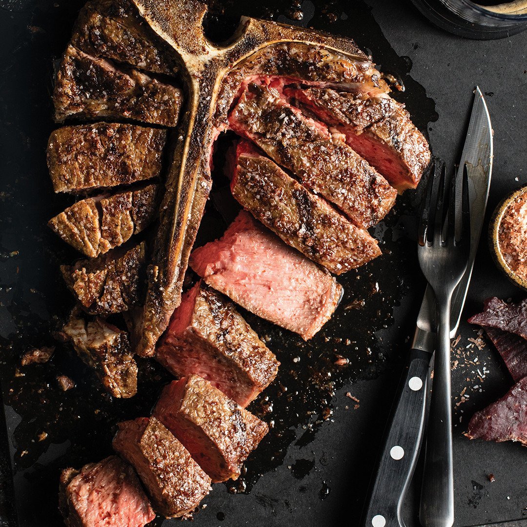 Рибай на гриле