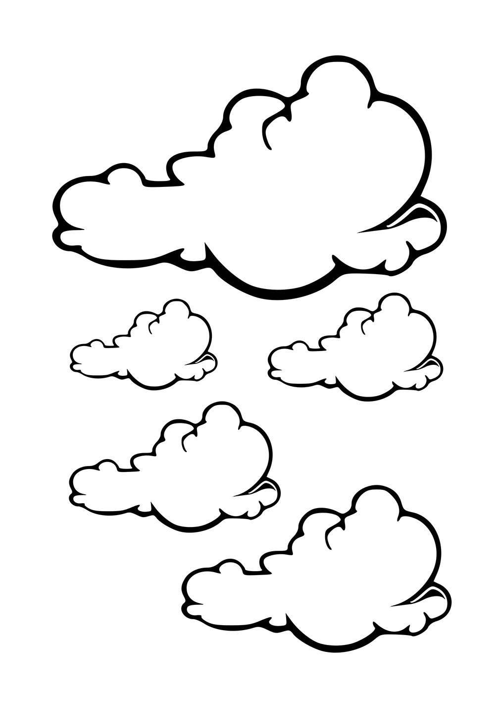 Трафарет облака