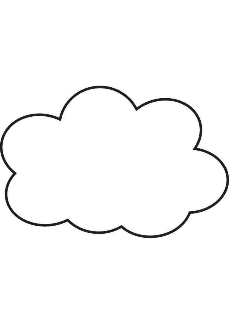 Облако раскраска