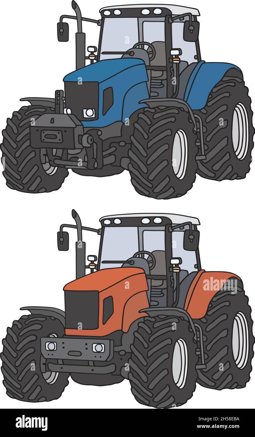 Трактор мультяшный