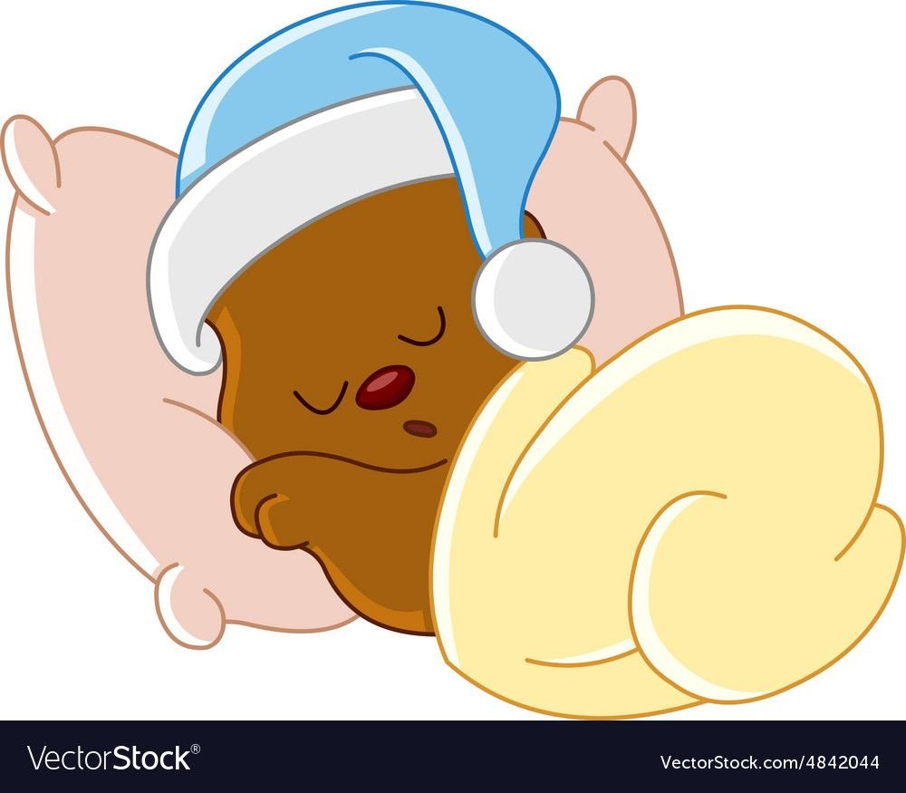 Сонный мишка мультяшный