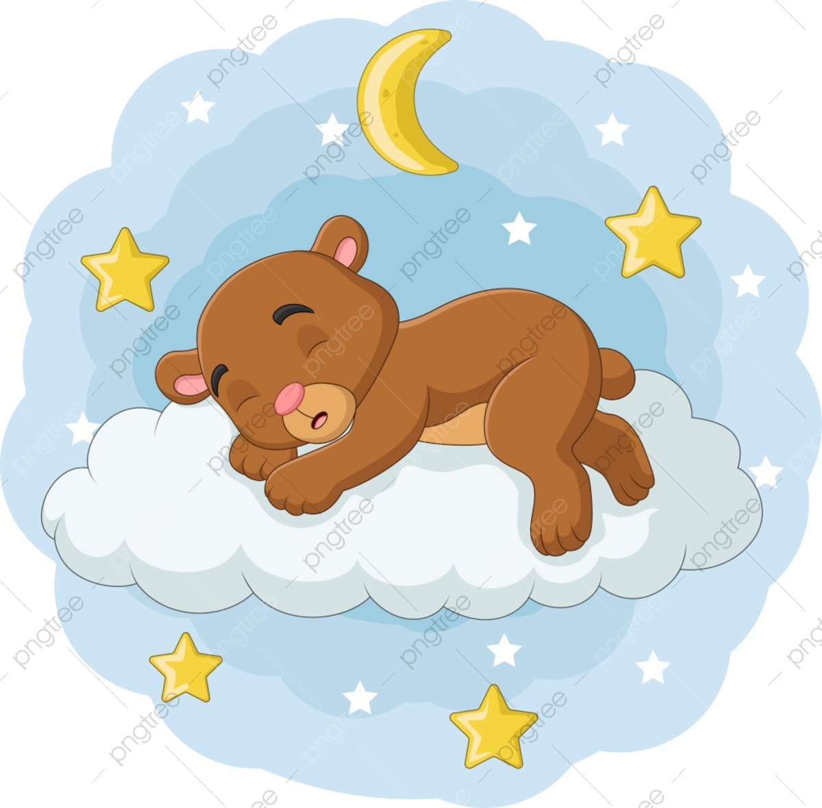 Мишка на облаке