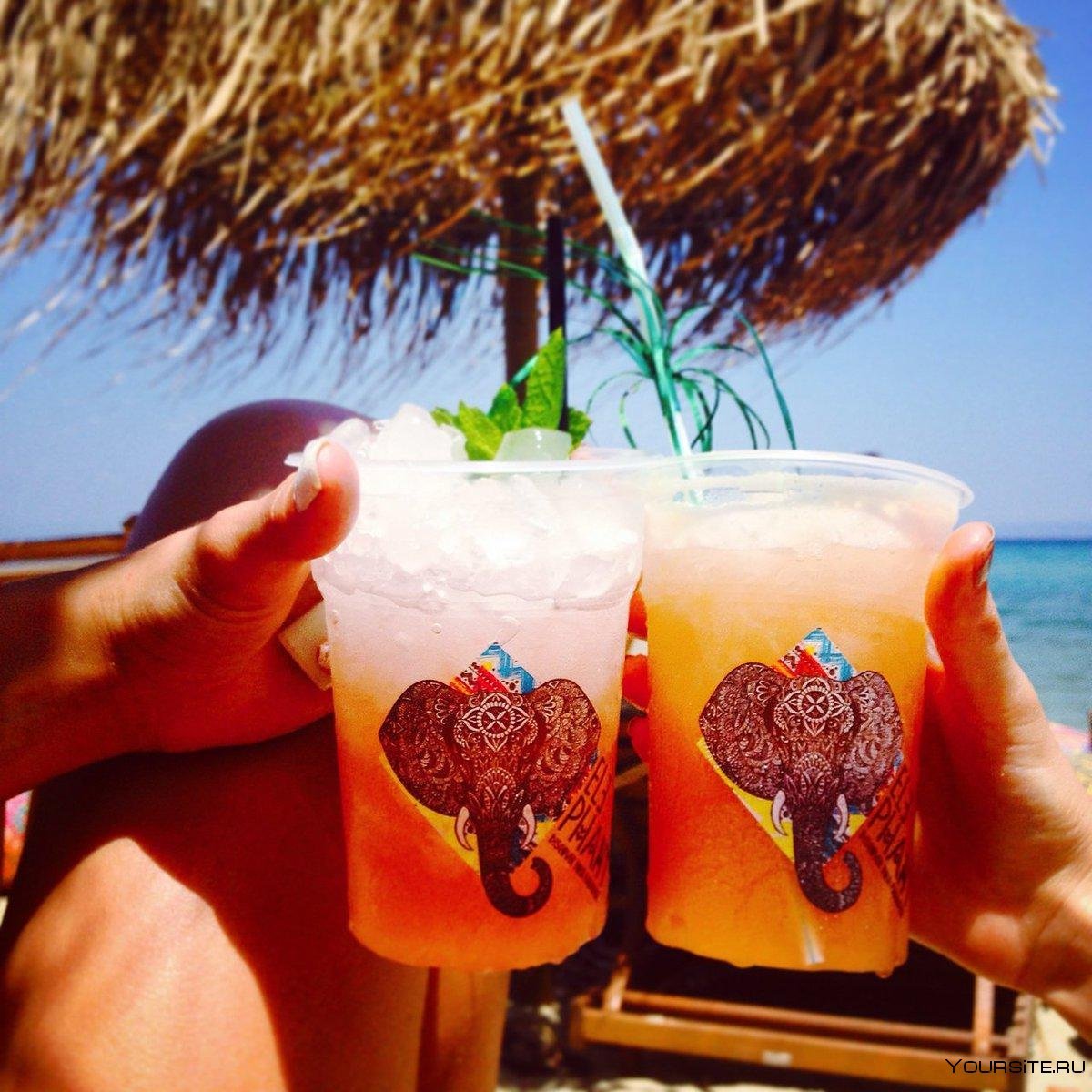 Турция пляж коктейль