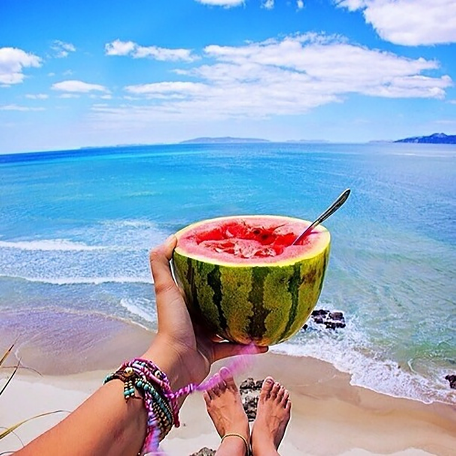 Море фрукты пляж