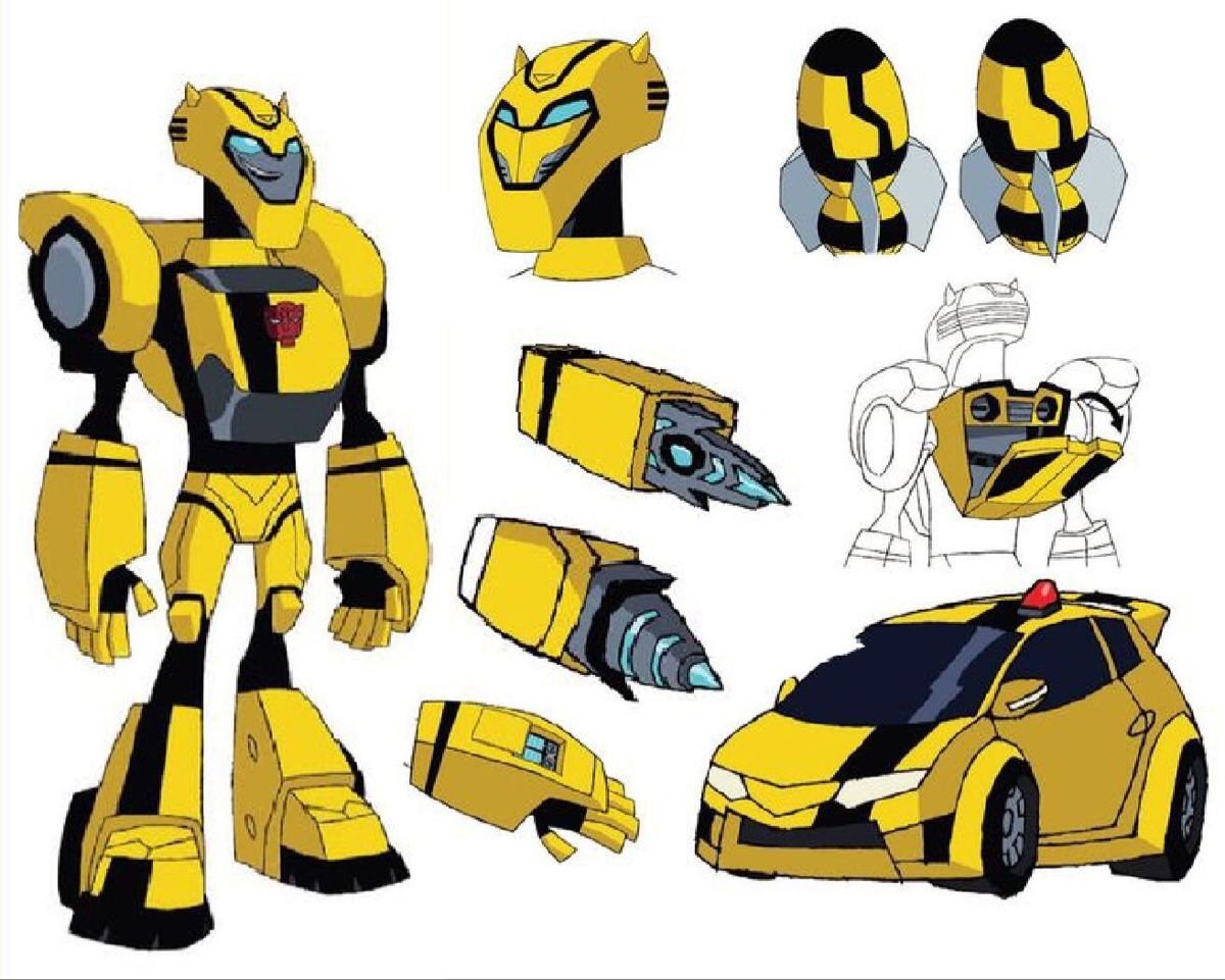 Бамблби фигура из картона