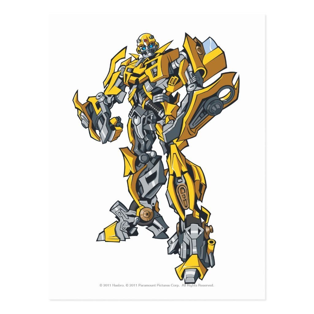 Бамблби рисунок цветной