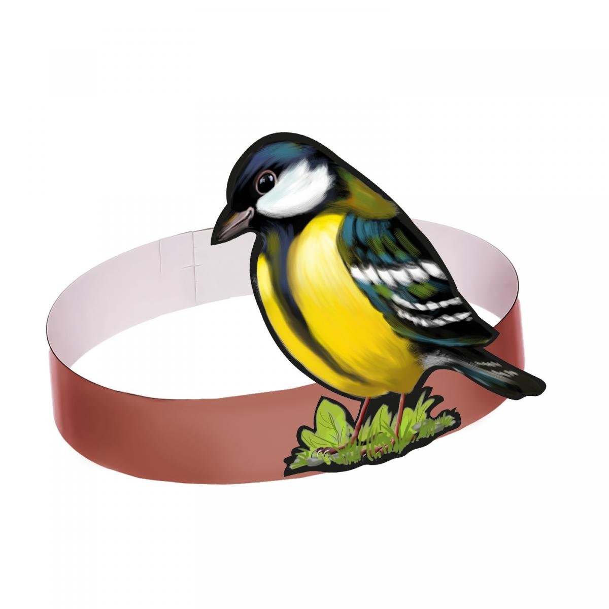 Маска ободок синица