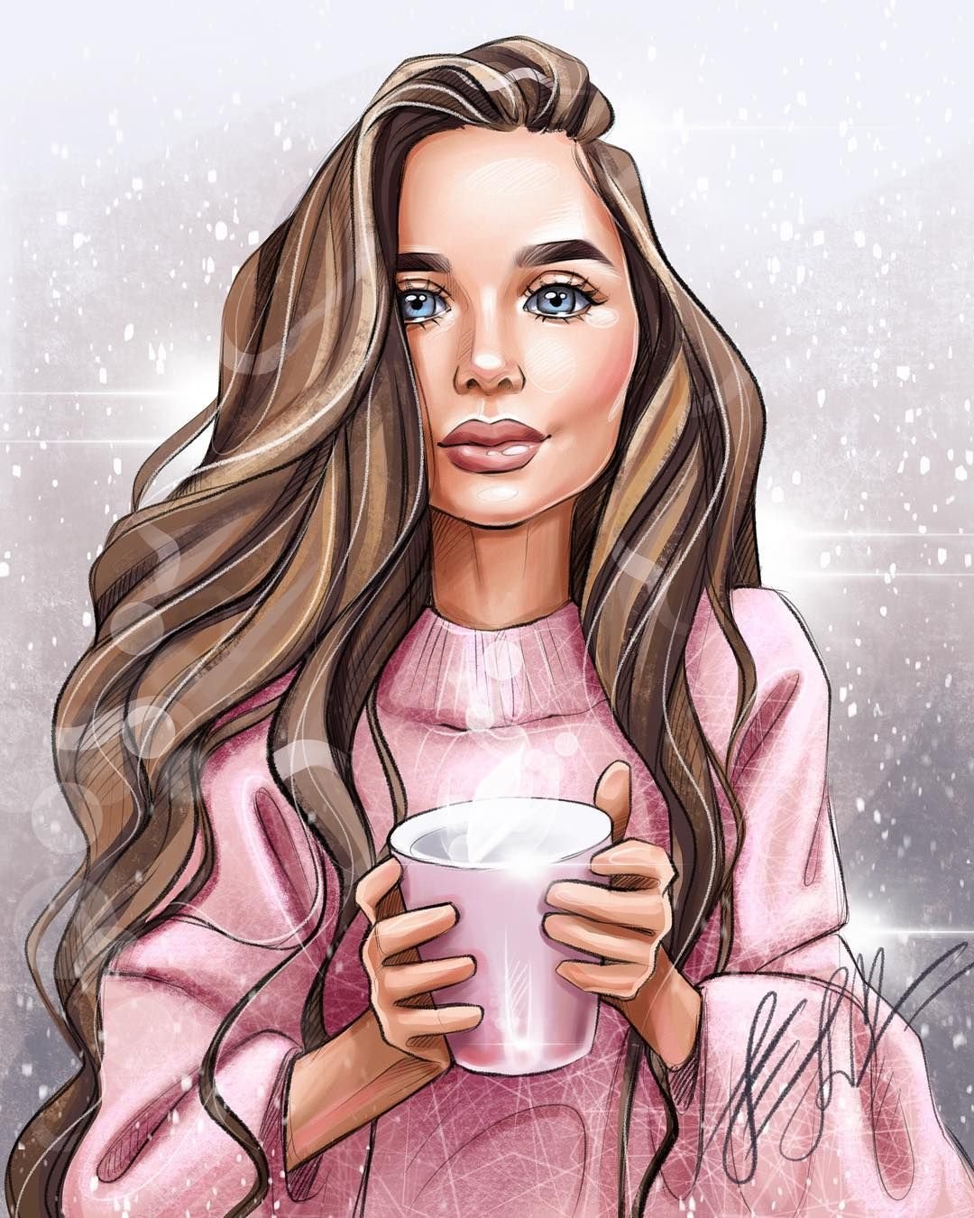 Бьюти иллюстрации