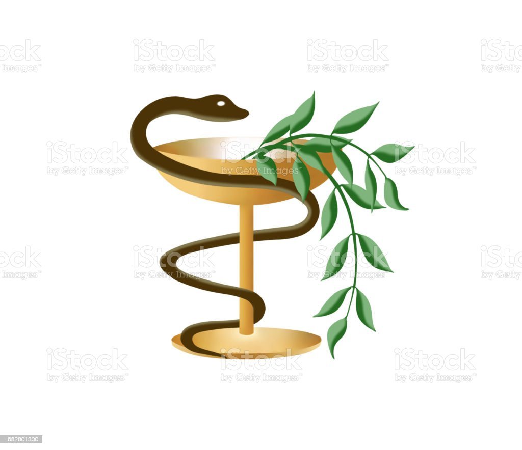 Знак медицины змея и чаша