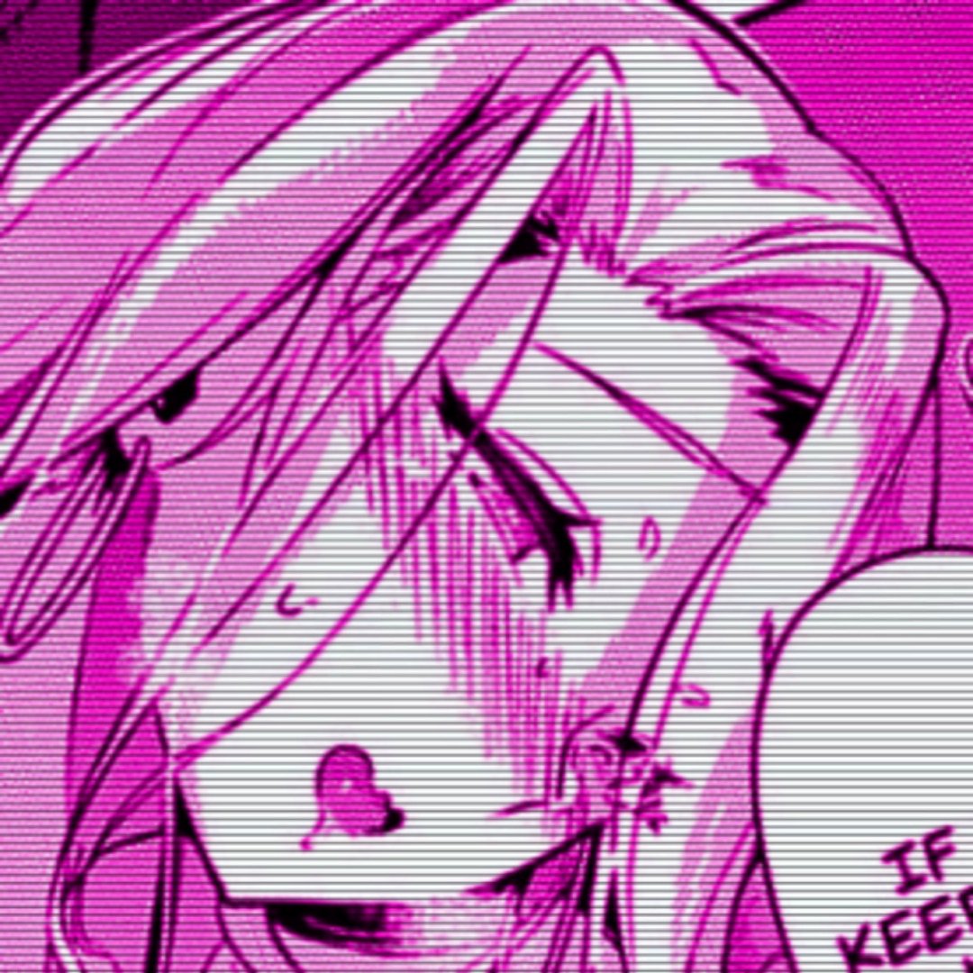 Ахегао фиолетовое