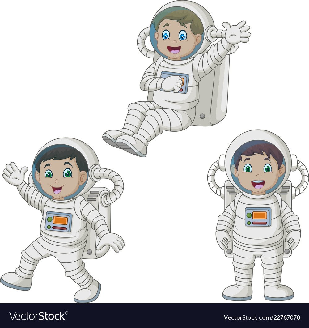 Человечек космонавт