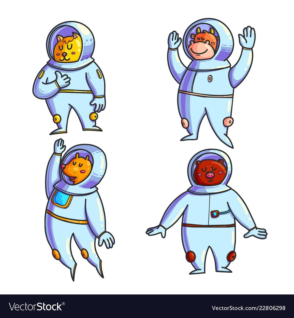 Космонавт мультяшный