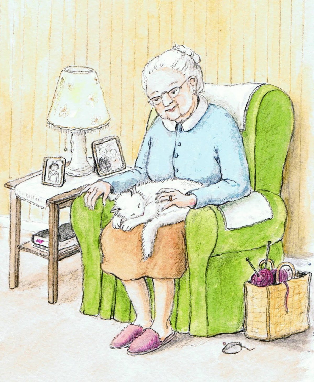 Бабушка рисунок