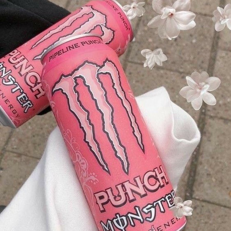 Розовый Monster Energy aesthetic