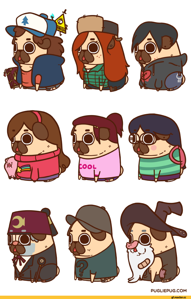 Гравити Фолз мопсики